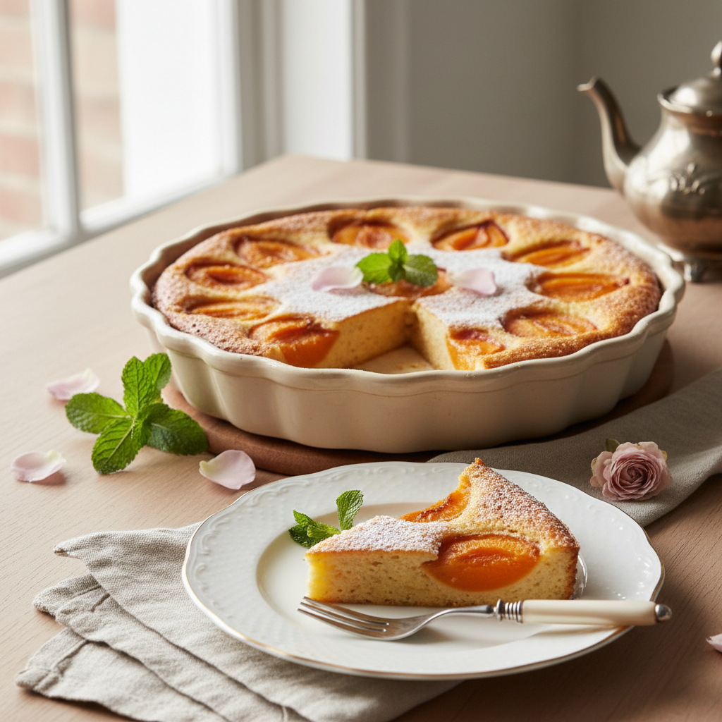 Photo de Recette de clafoutis aux abricots façon grand-mère
