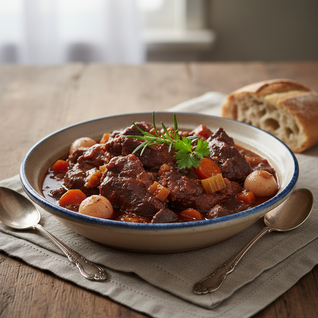 Photo de Recette de la daube de sanglier fondante au vin rouge