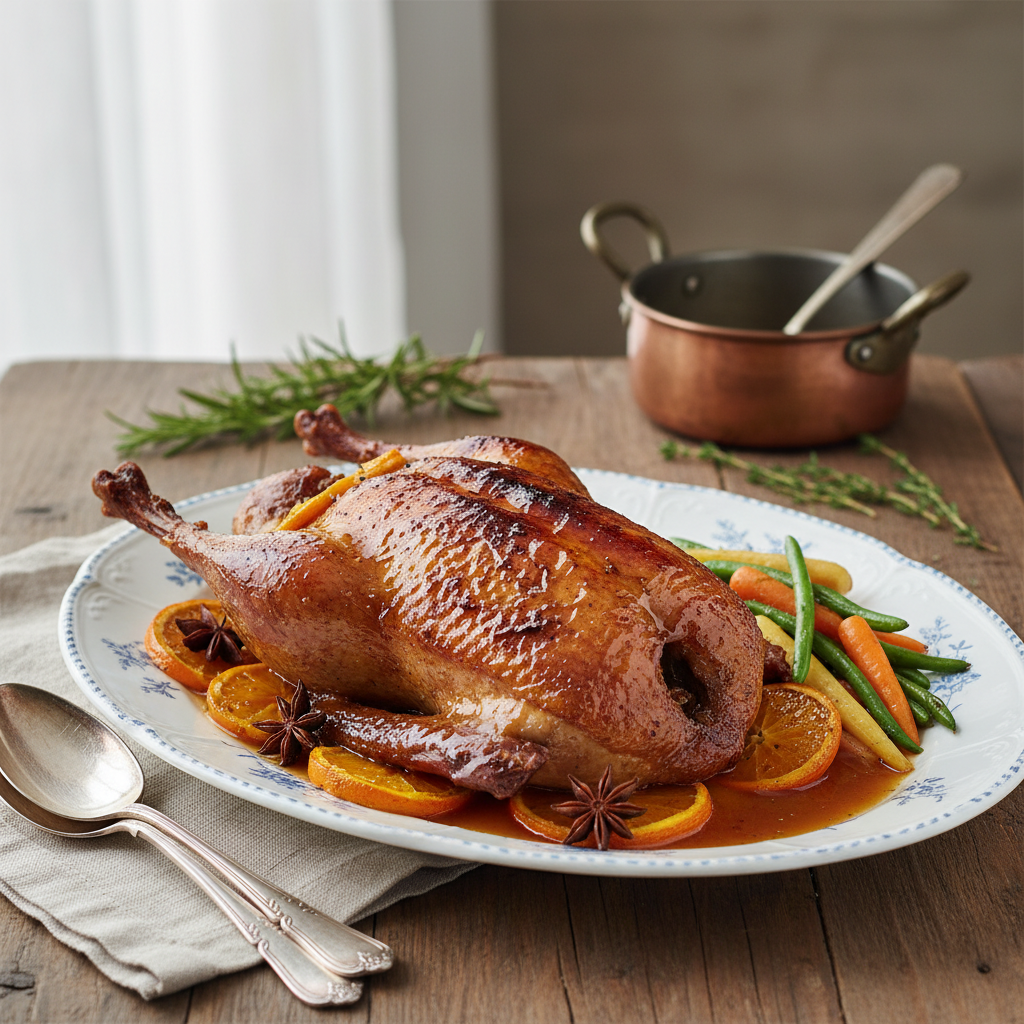 Photo de Recette du canard à l'orange traditionnel et fondant