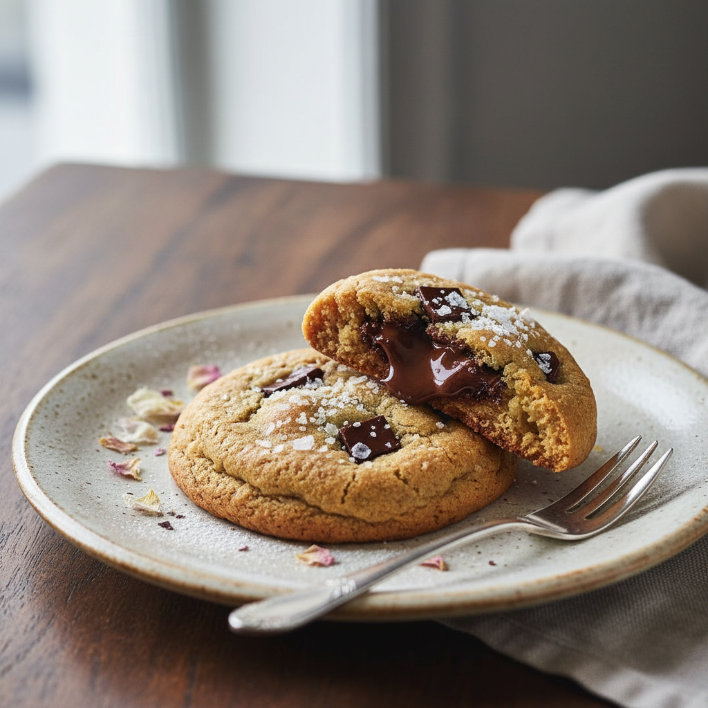 Photo de Recette du cookie moelleux à la fleur de sel