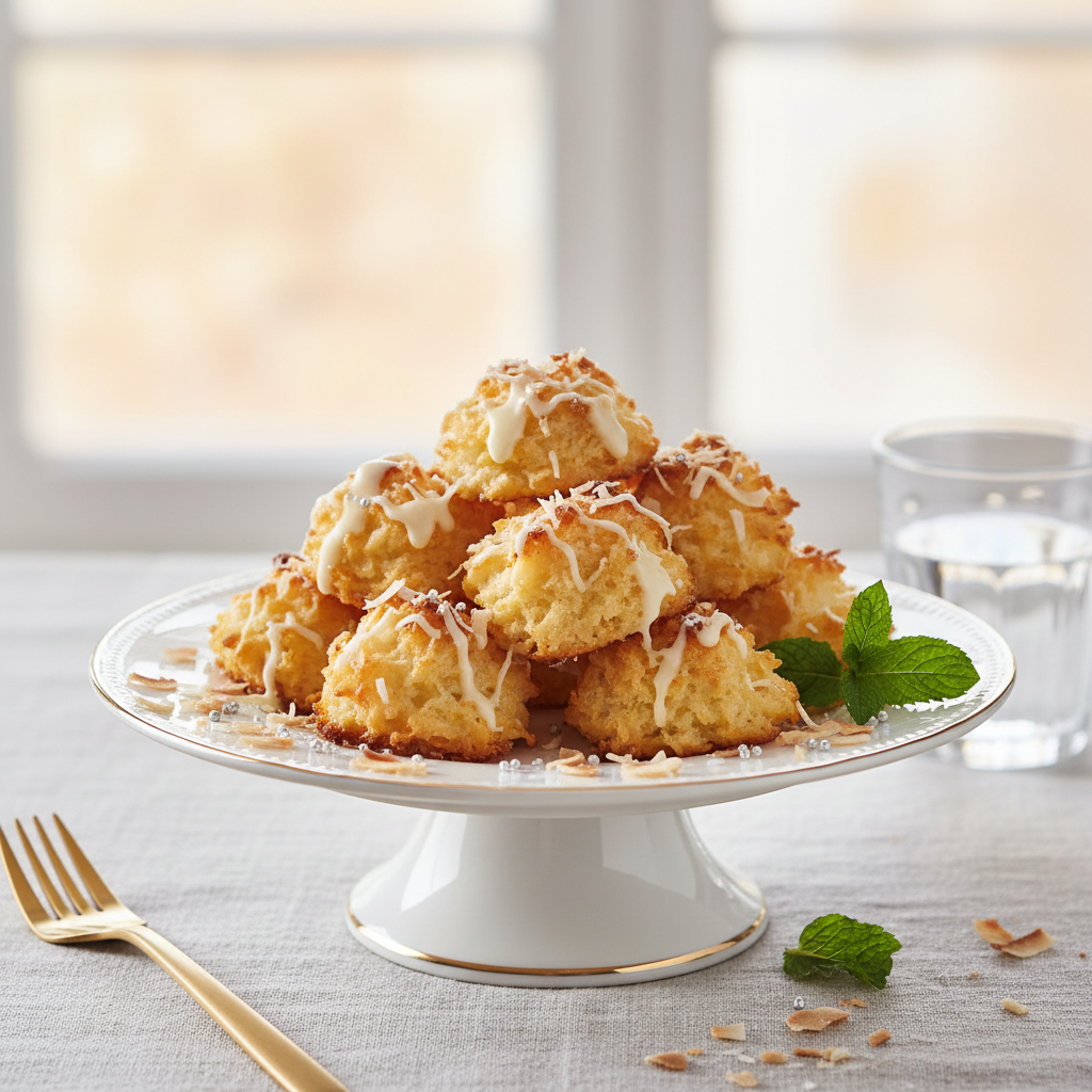 Photo de Recette de rochers coco croustillants façon pâtissière