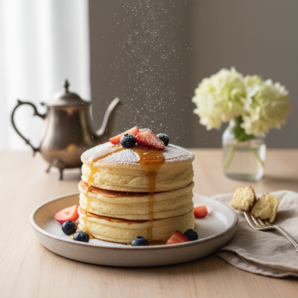 Photo de Recette des pancakes moelleux et légers comme un nuage