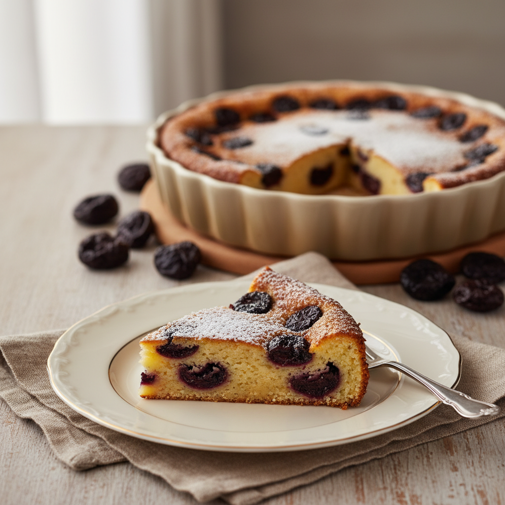 Photo de Recette d'un far breton traditionnel aux pruneaux