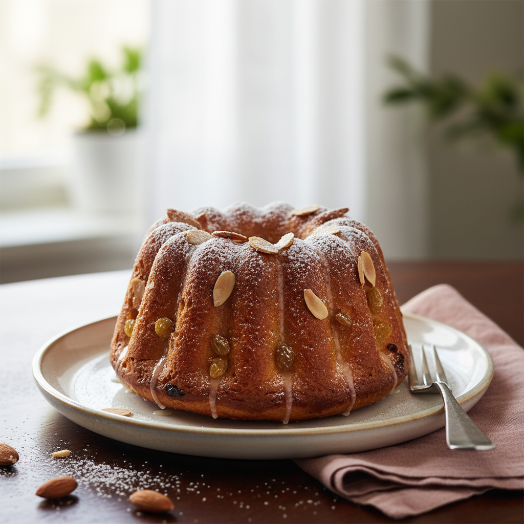 Photo de Recette du kouglof alsacien traditionnel aux amandes