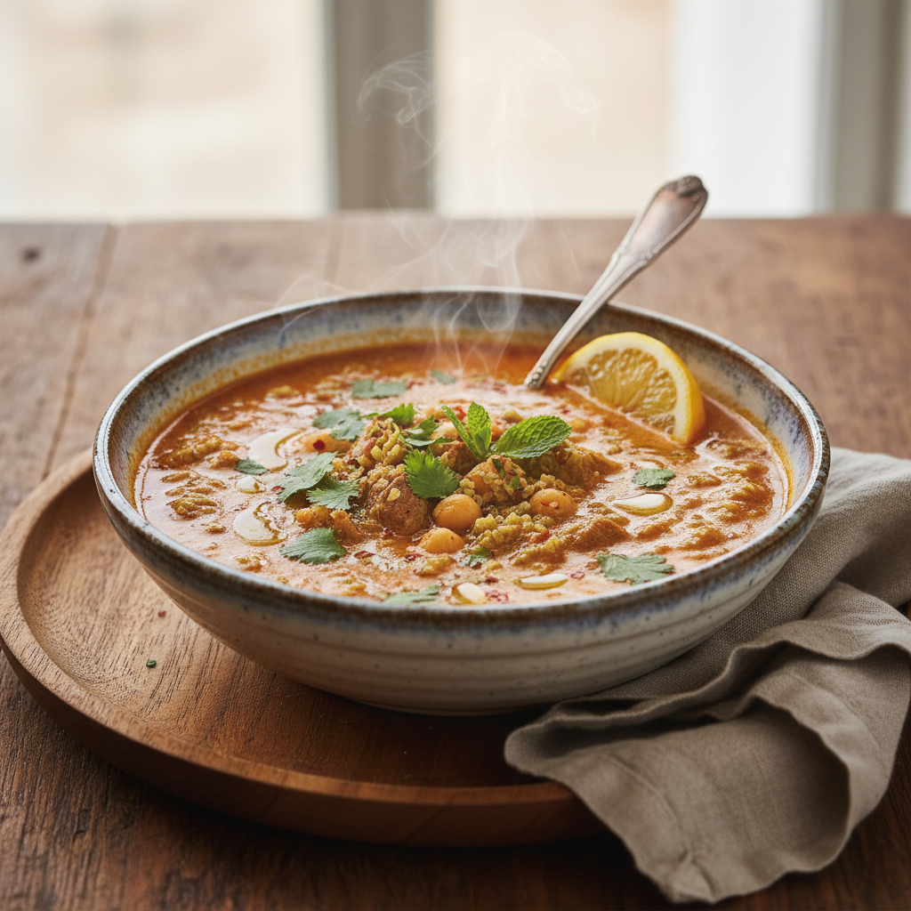 Photo de Recette de chorba frik traditionnelle et parfumée