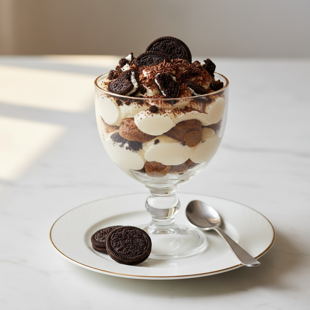 Photo de Recette du tiramisu aux Oreo croustillant et fondant