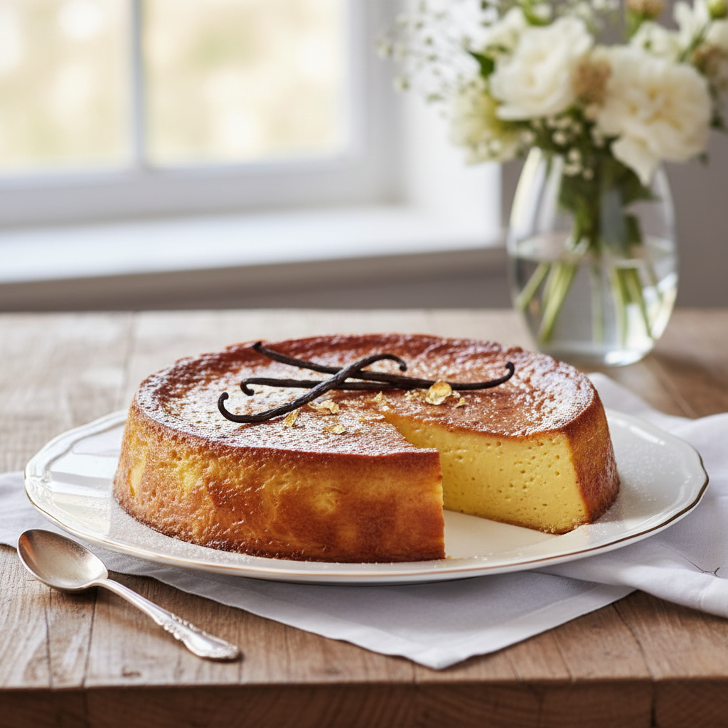 Photo de Recette du flan pâtissier traditionnel à la vanille