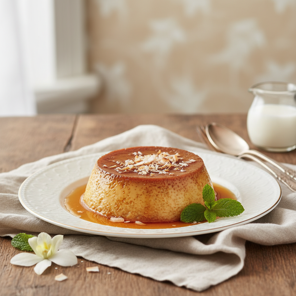 Photo de Recette de flan coco au lait concentré Nestlé fondant