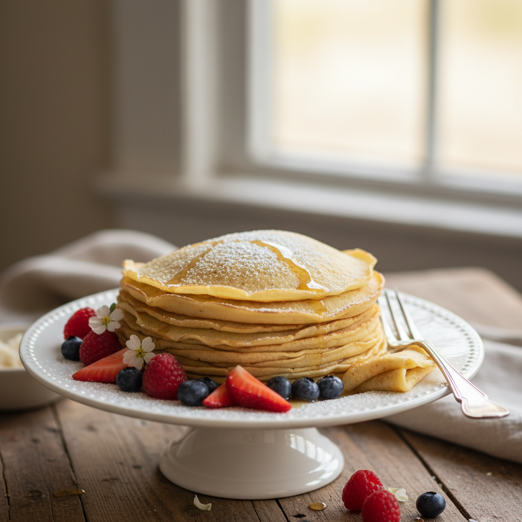 Photo de Recette de crêpes sans gluten légères à la farine de riz