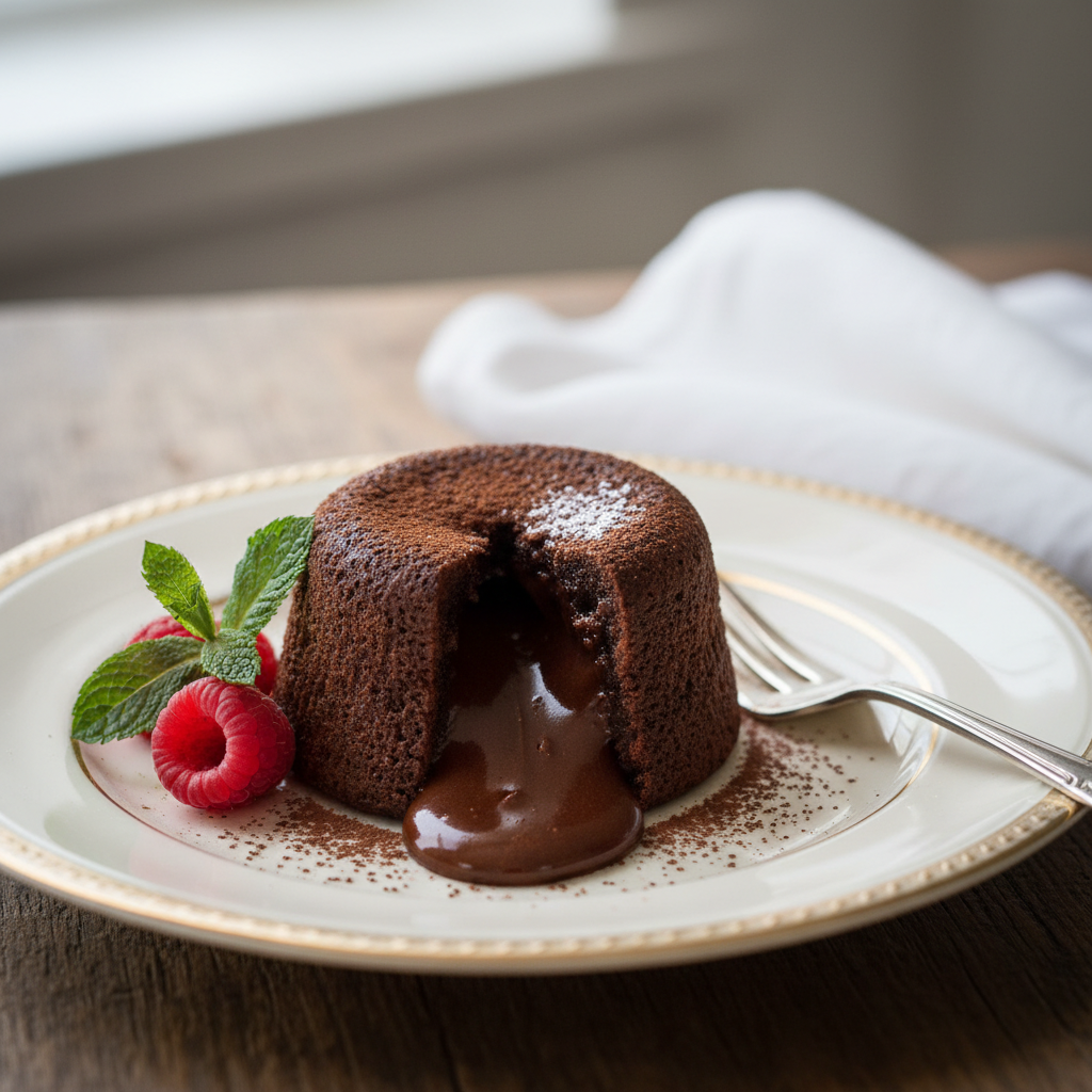 Photo de Recette de fondant au chocolat rapide et gourmand