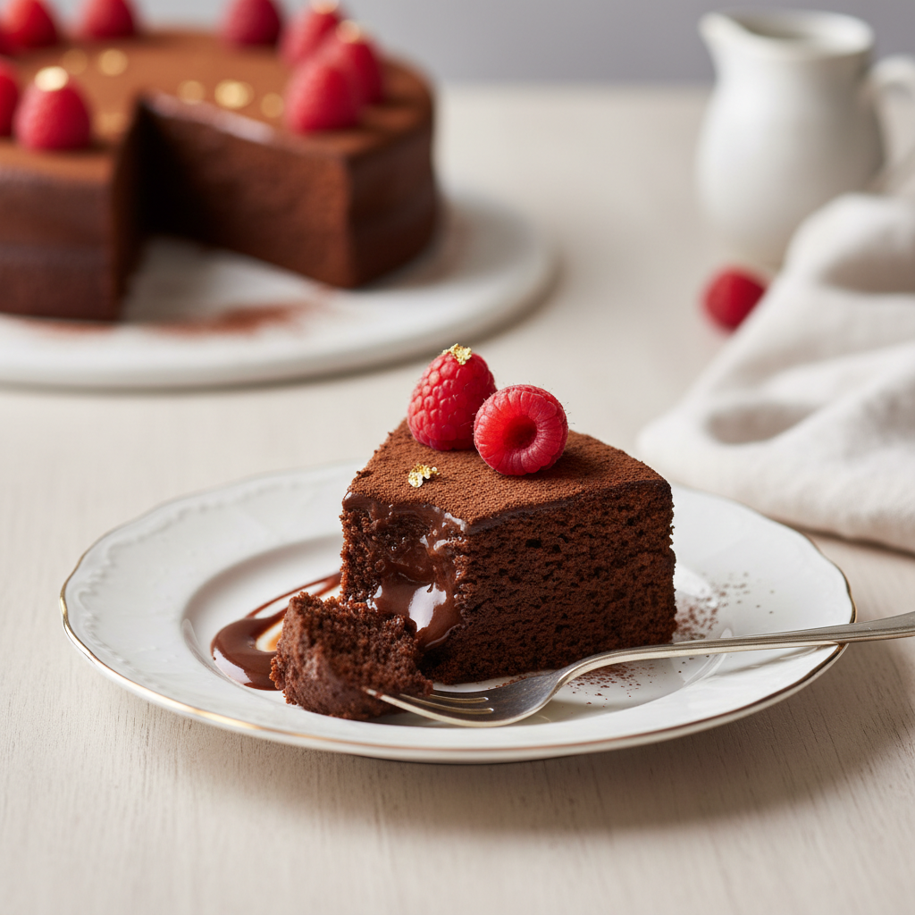 Photo de Recette du gâteau au chocolat noir intense et fondant