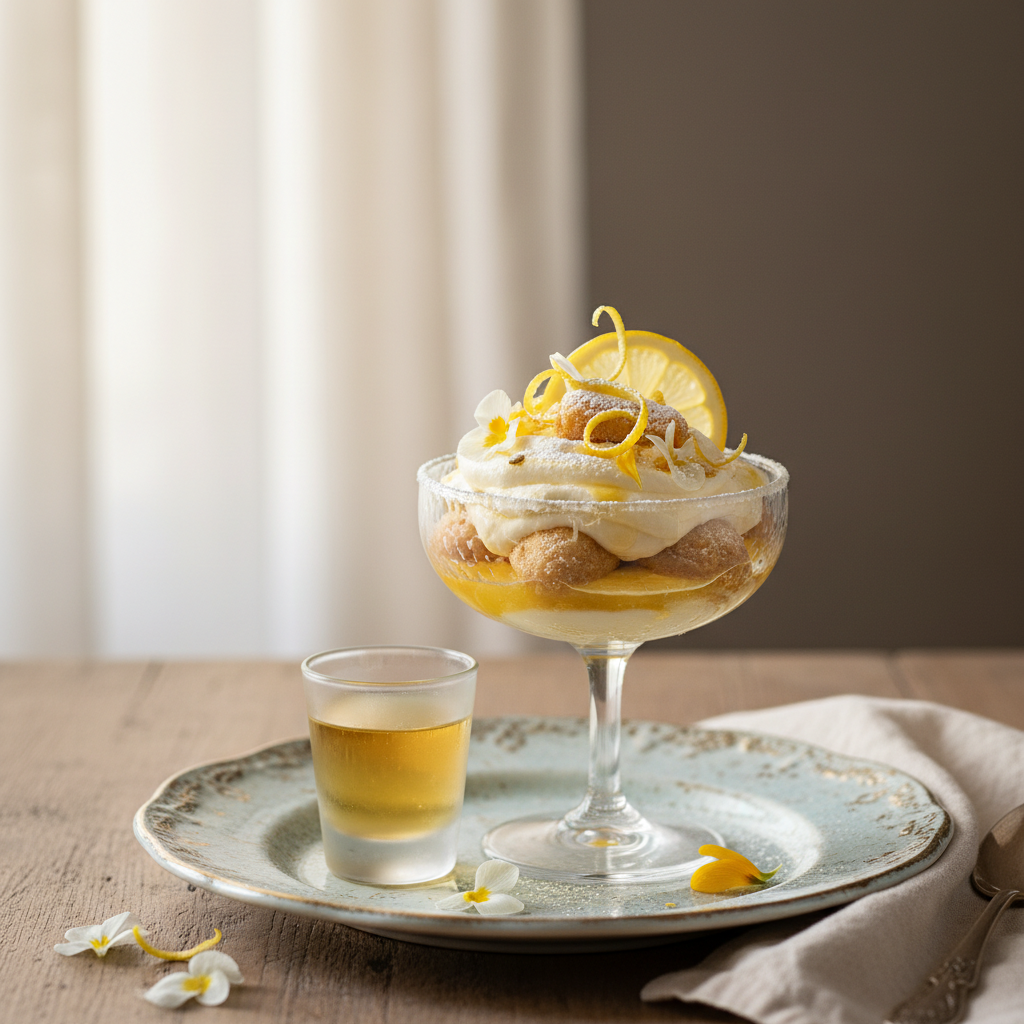 Photo de Recette de tiramisu au citron frais et limoncello