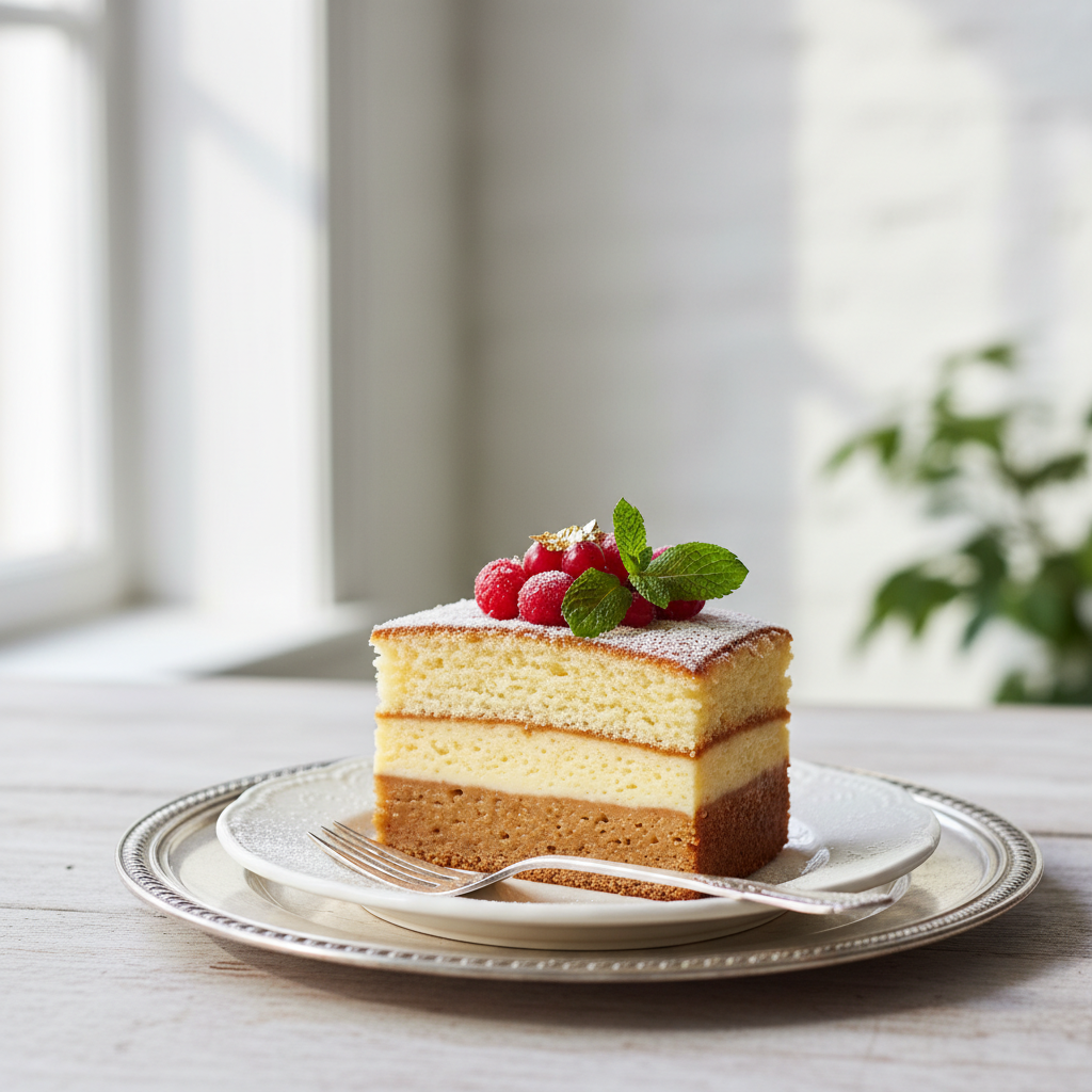 Photo de Recette du gâteau magique onctueux aux trois textures