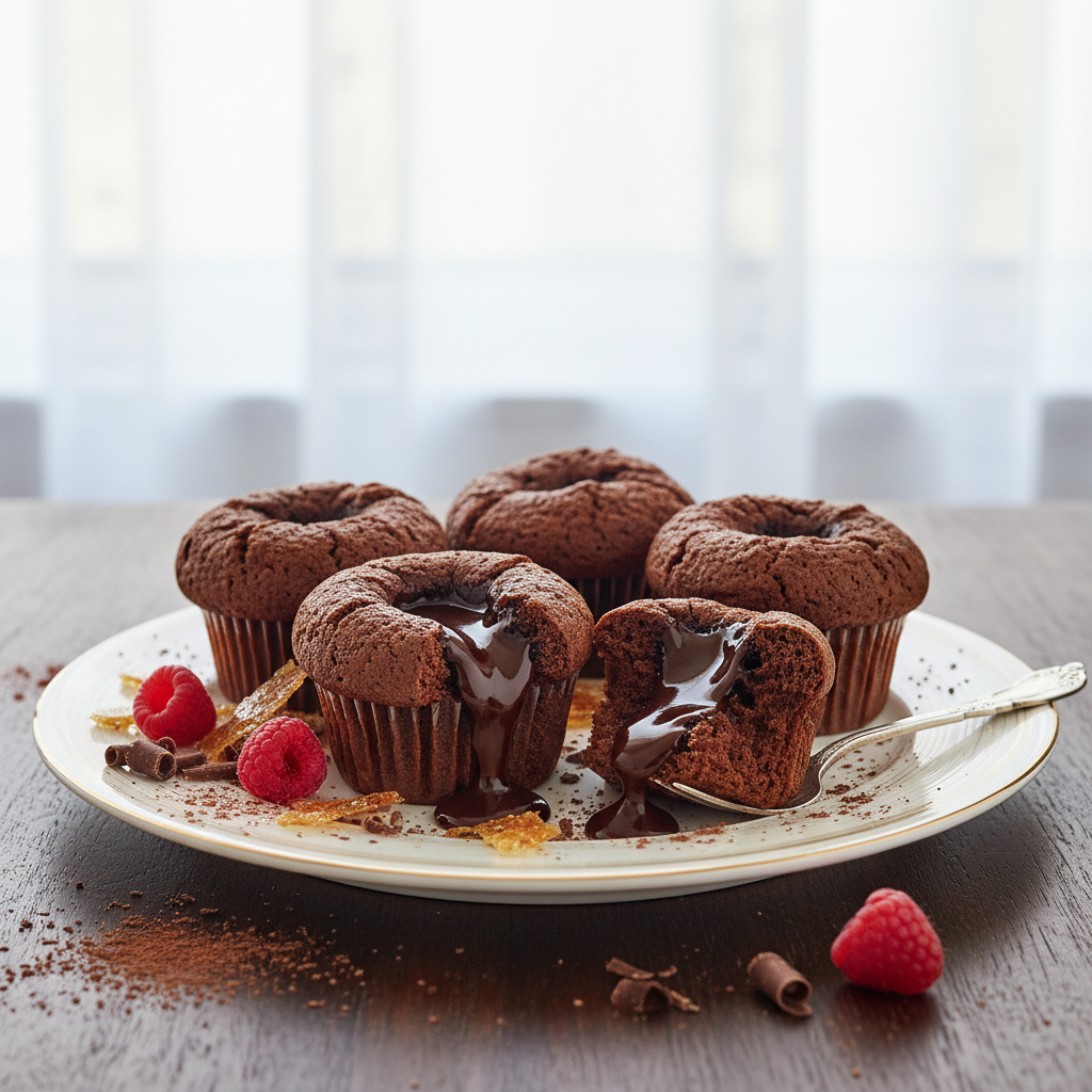 Photo de Recette de muffins au chocolat fondants et bombés