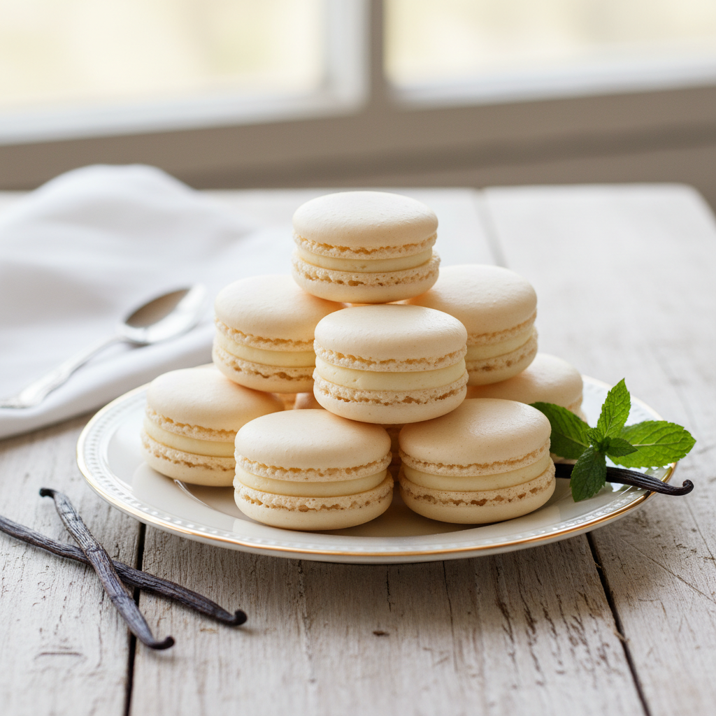 Photo de Recette des macarons faciles à la vanille Bourbon