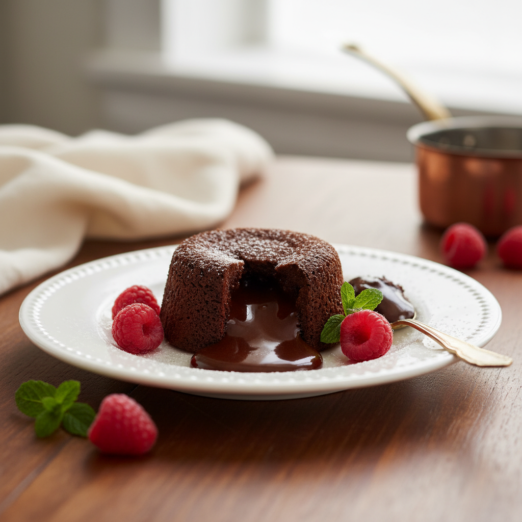 Photo de Recette de fondant au chocolat de Cyril Lignac ultra gourmand