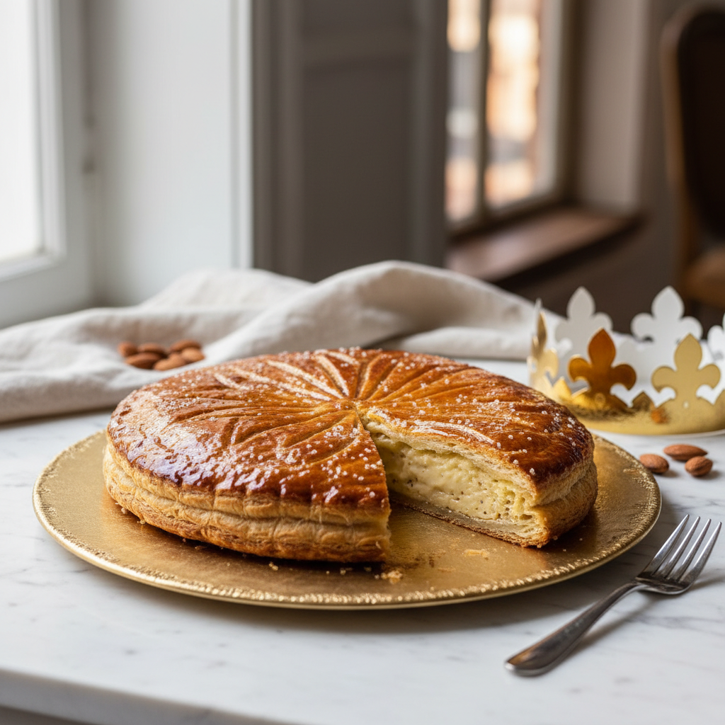 Photo de Recette de galette des rois de Cyril Lignac ultra croustillante