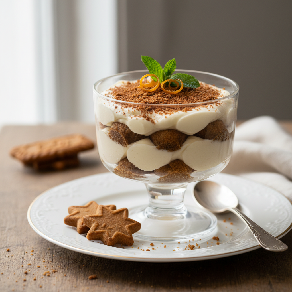 Photo de Recette du tiramisu au spéculoos onctueux et épicé
