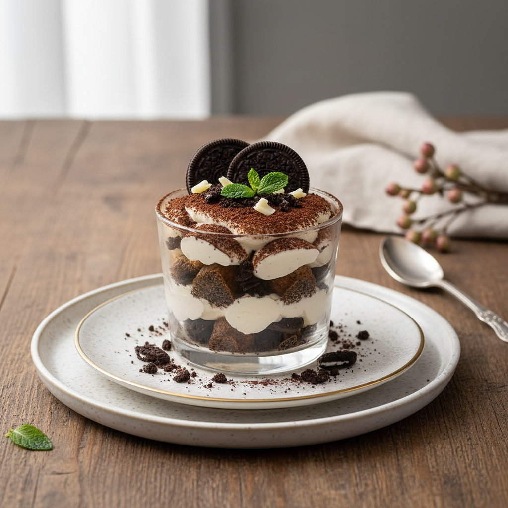 Photo de Recette de tiramisu Oreo croquant et onctueux