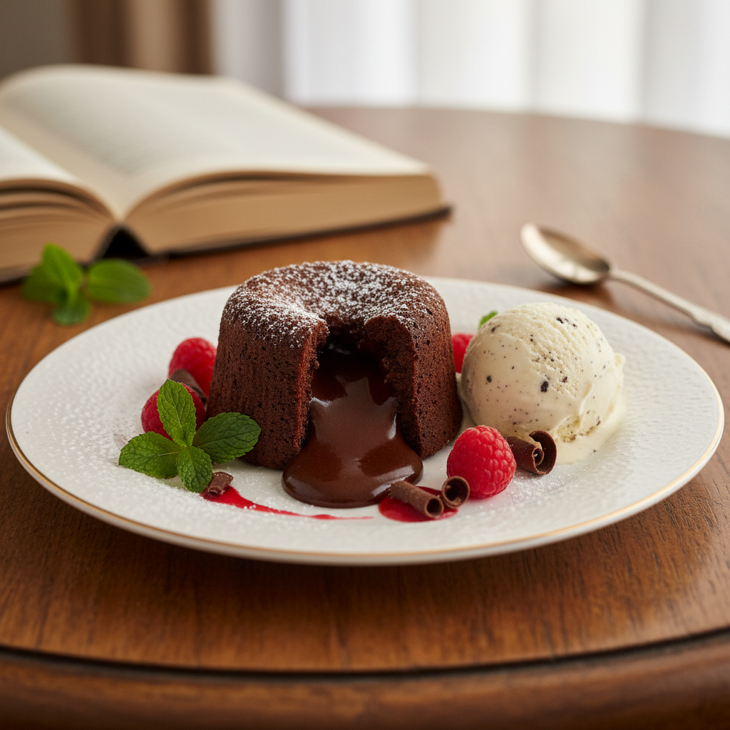 Photo de Recette de moelleux au chocolat au cœur fondant
