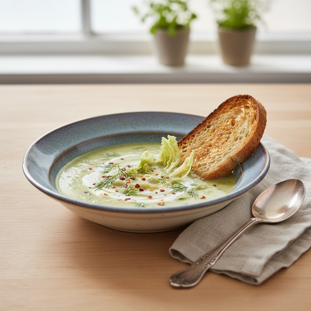 Photo de Recette de soupe aux choux minceur détox et savoureuse