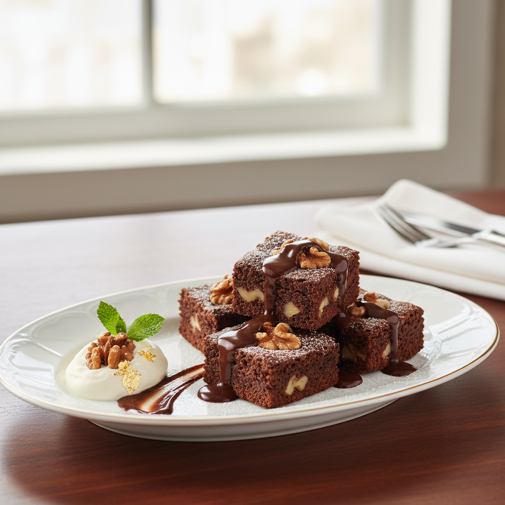 Photo de Recette de brownie aux noix de Grenoble croquantes