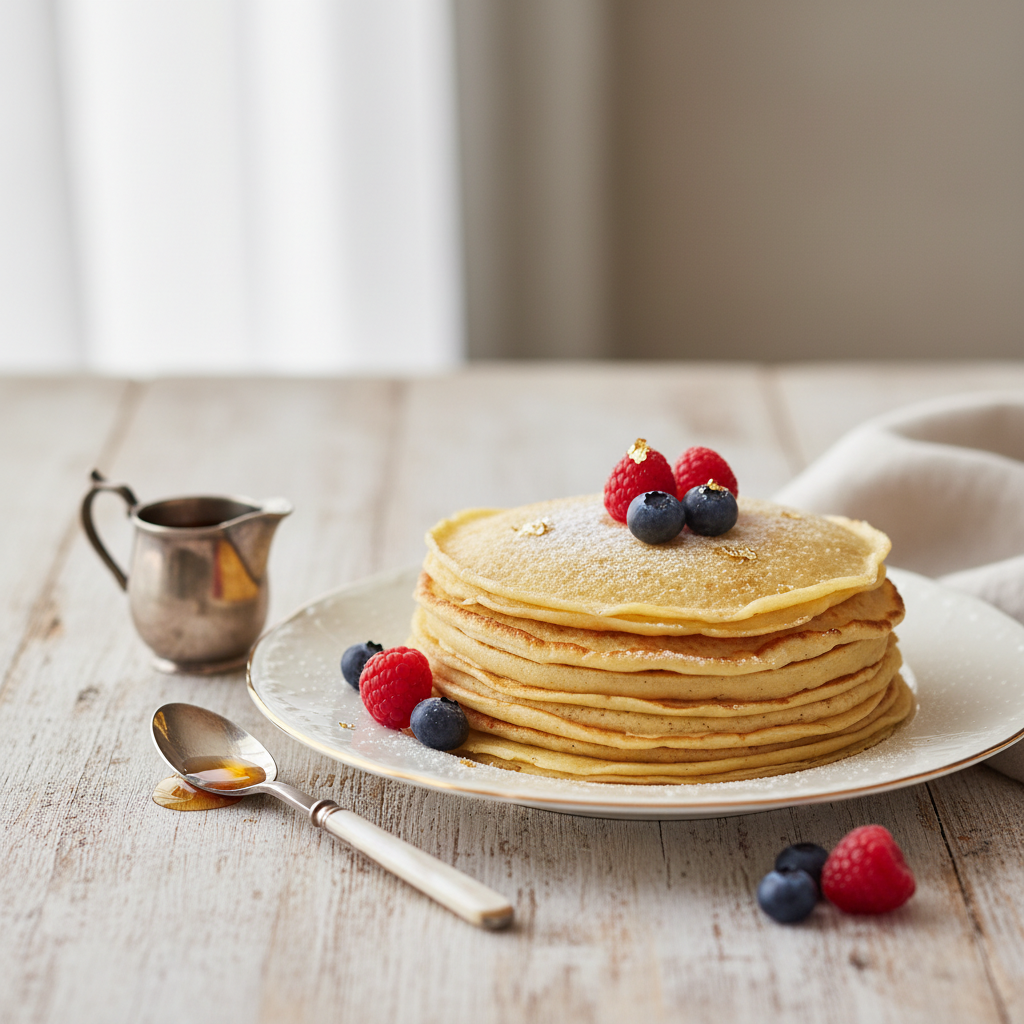 Photo de Recette de crêpes légères et dorées pour la Chandeleur