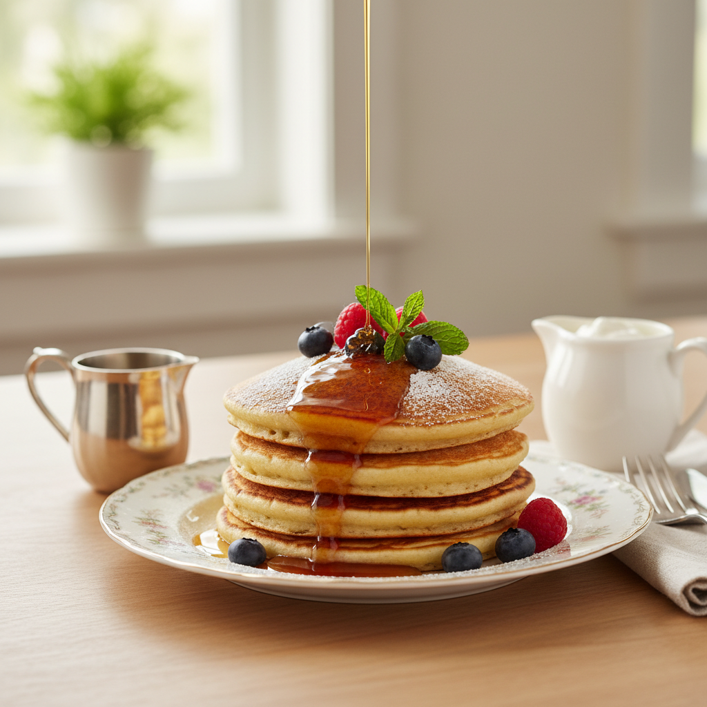Photo de Recette de pancakes savoureux préparés sans beurre