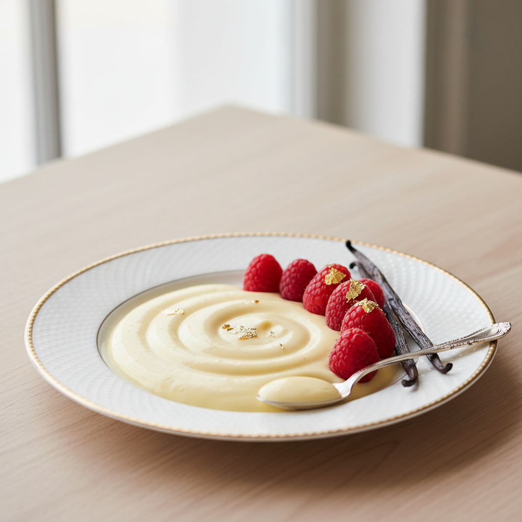 Photo de Recette de la crème anglaise onctueuse à la vanille