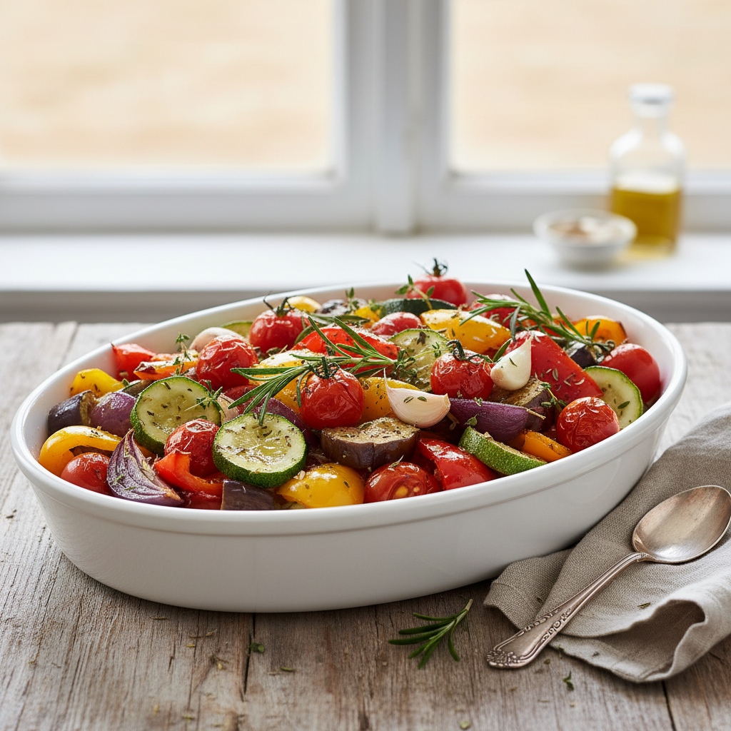 Photo de Recette de légumes au four à l'italienne aux herbes