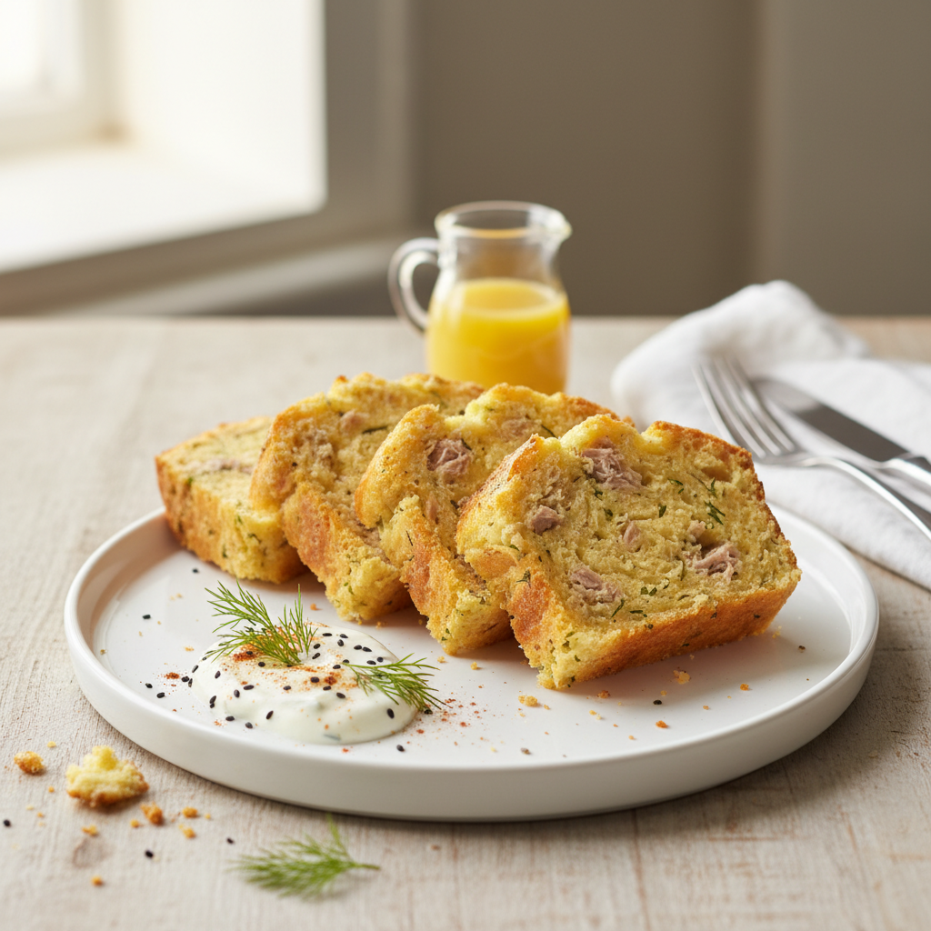 Photo de Recette de pain de thon moelleux pour le petit-déjeuner