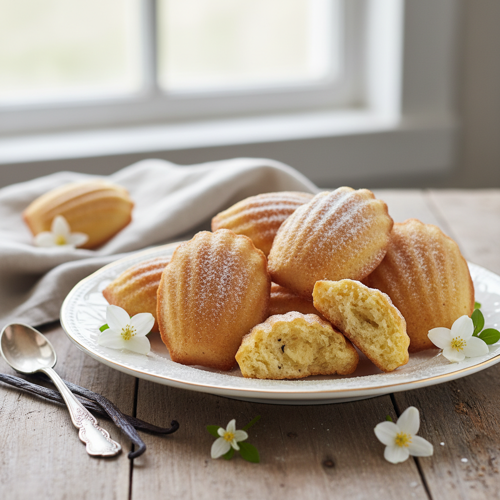 Photo de Recette de madeleines facile au doux parfum de vanille