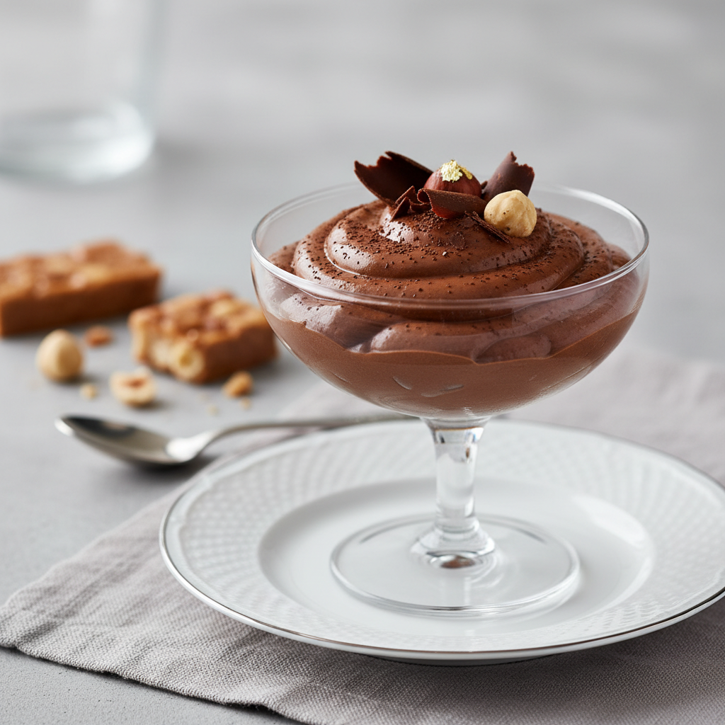 Photo de Recette de mousse au chocolat au lait veloutée et gourmande