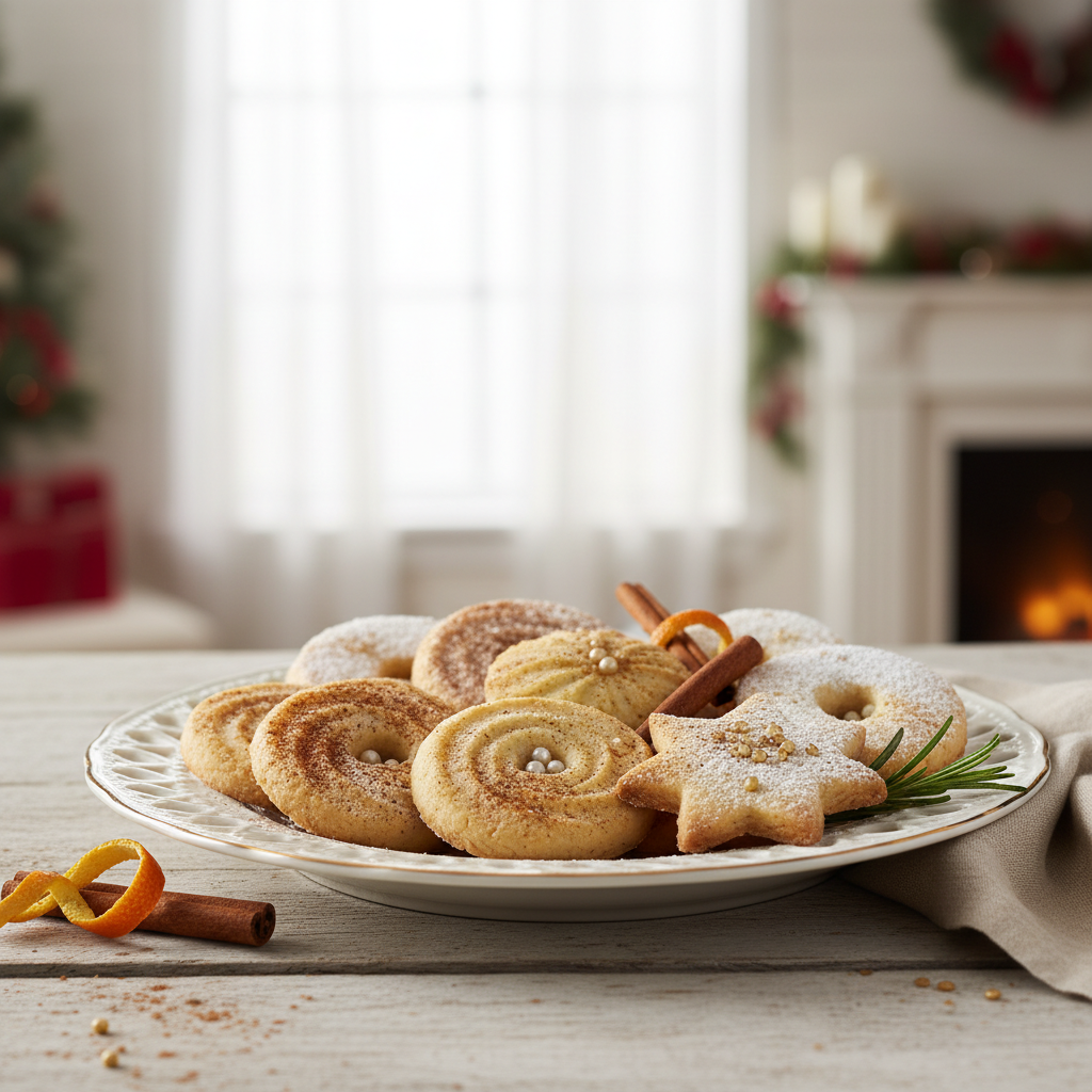 Photo de Recette de biscuits de Noël facile au beurre et cannelle