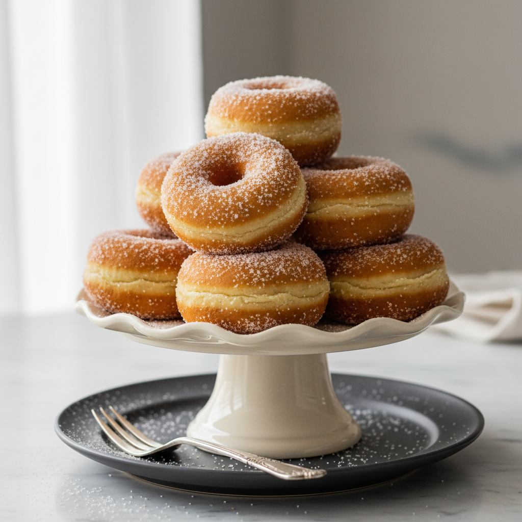 Photo de Recette de donuts express au sucre ultra gourmands