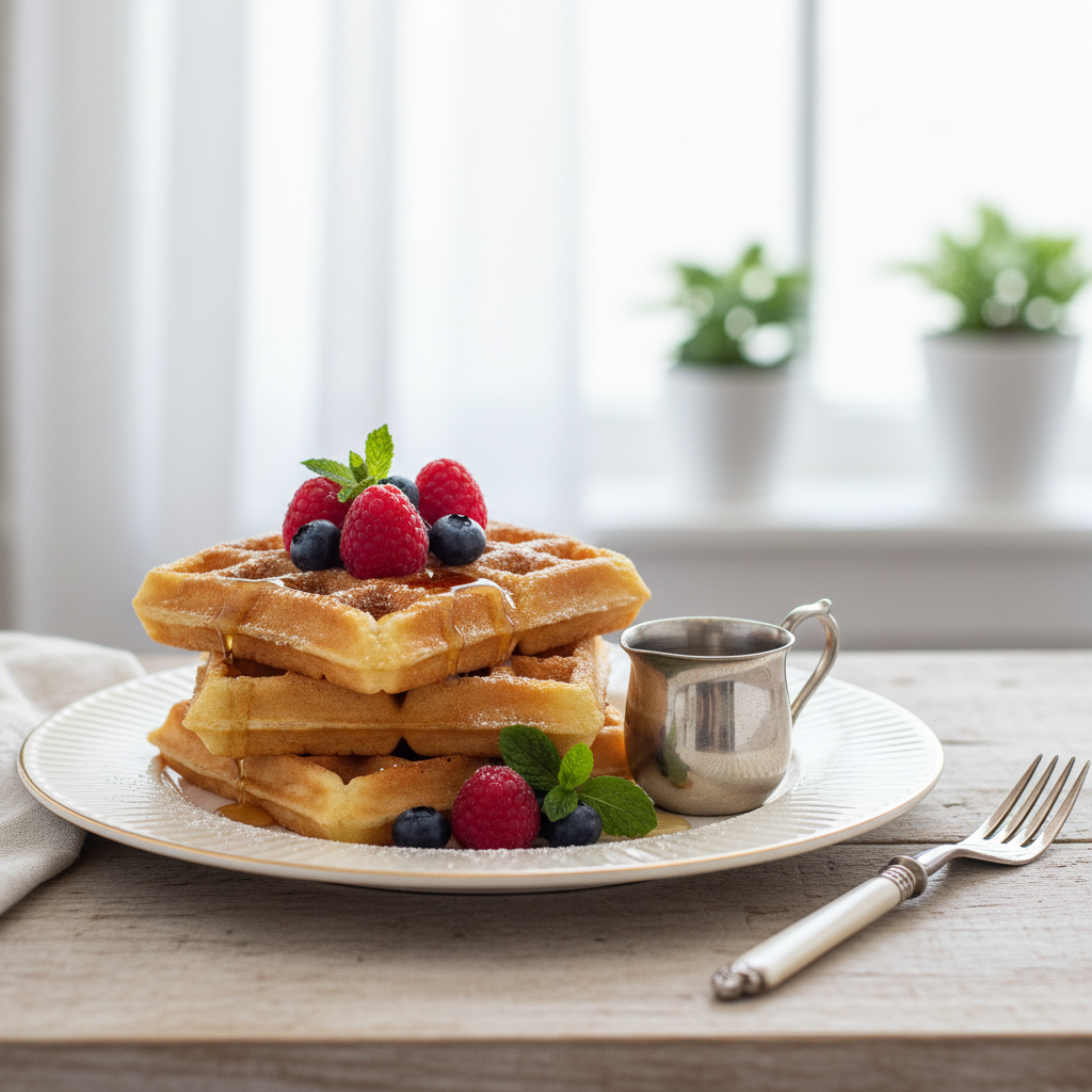 Photo de Recette de pâte pour gaufre croustillante et légère