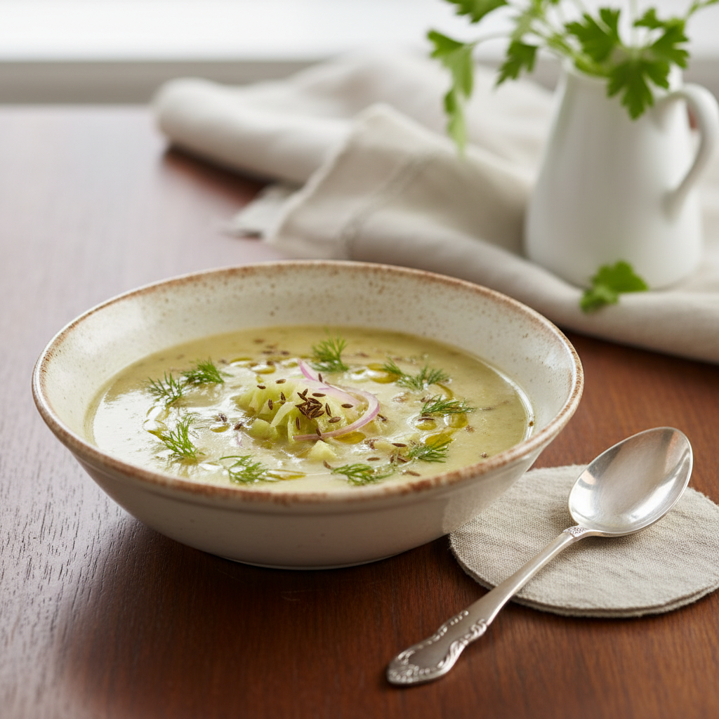 Photo de Recette de soupe aux choux minceur et équilibrée