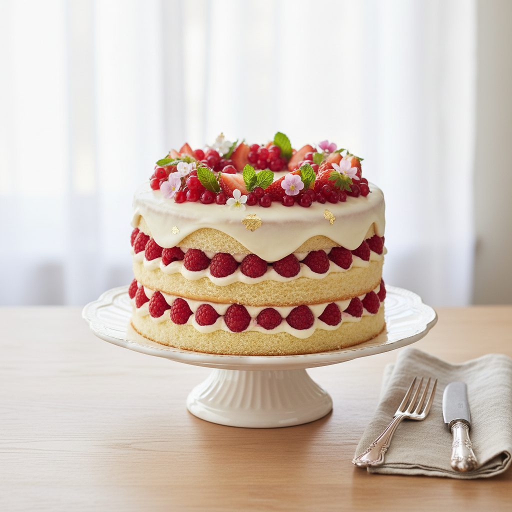 Photo de Recette de génoise haute et souple pour gâteau d'anniversaire