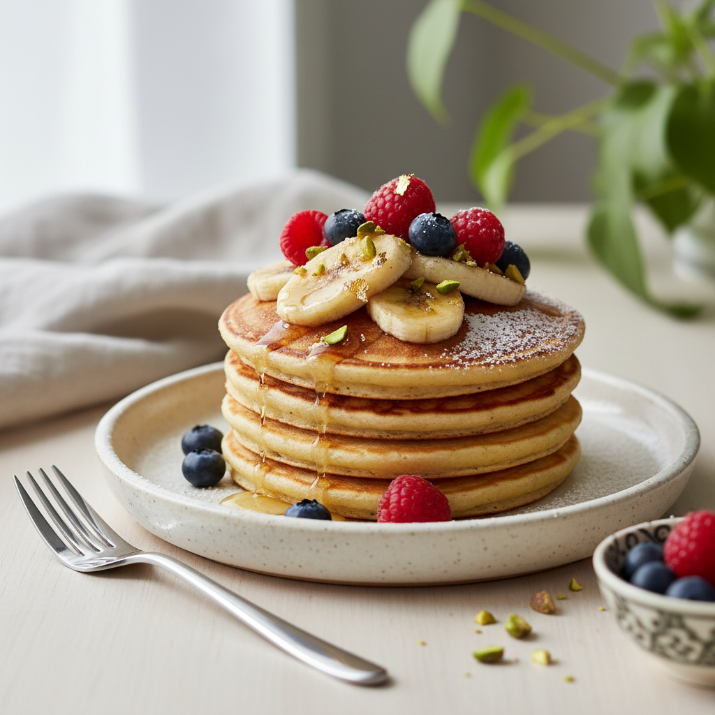 Photo de Recette de pancake banane fondant et naturellement sucré
