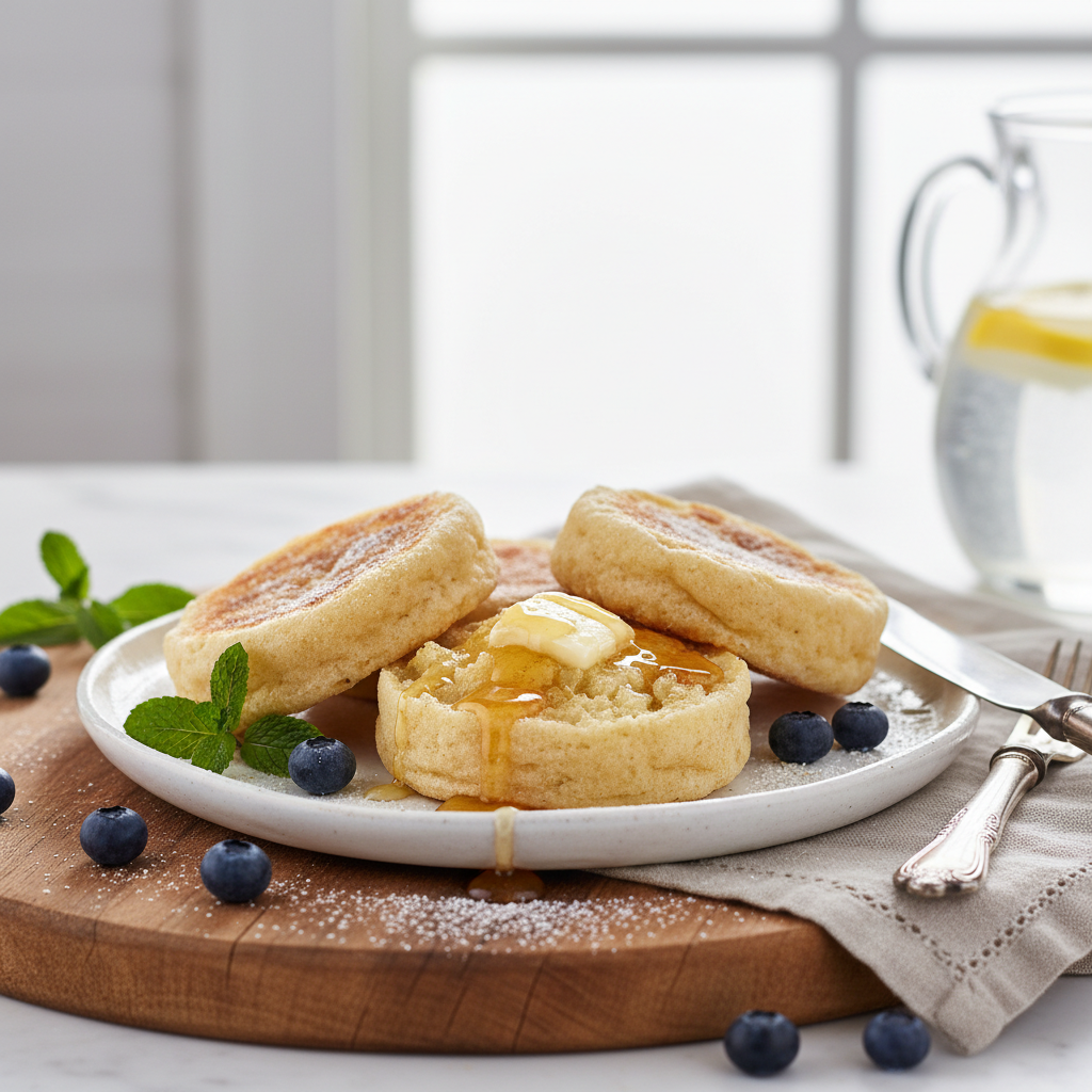 Photo de Recette des muffins anglais maison moelleux et dorés