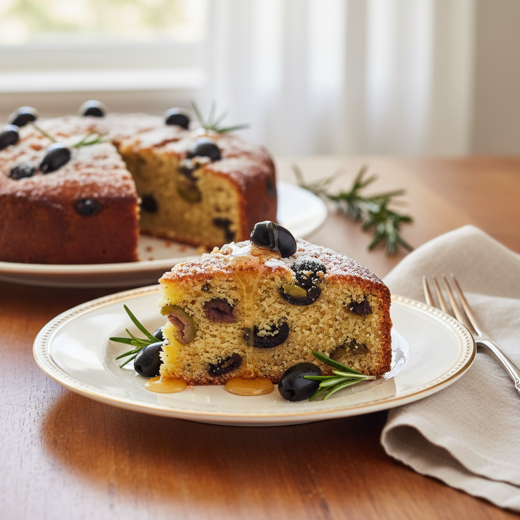 Photo de Recette de cake aux olives fondante et parfumée