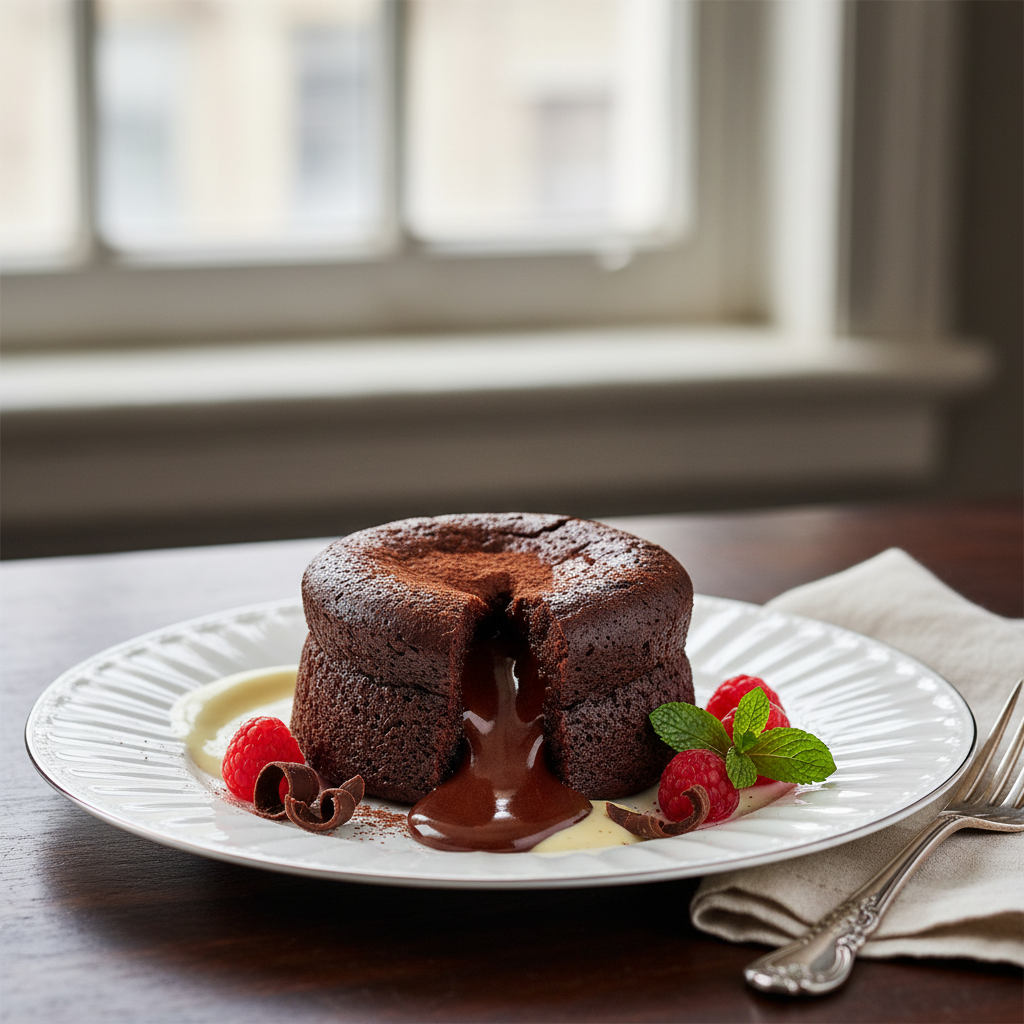 Photo de Recette de gâteau sans œufs au chocolat fondant et intense