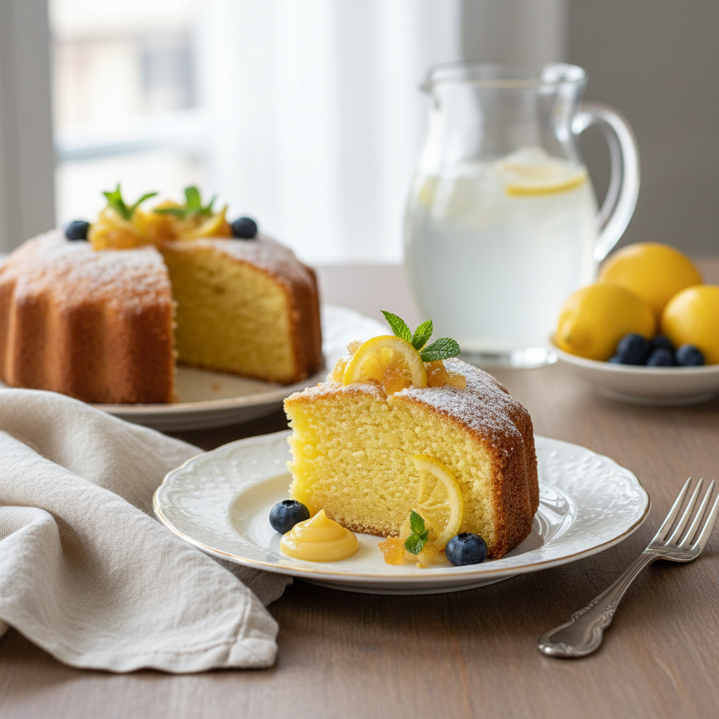 Photo de Recette de gâteau quatre-quarts au citron de Menton