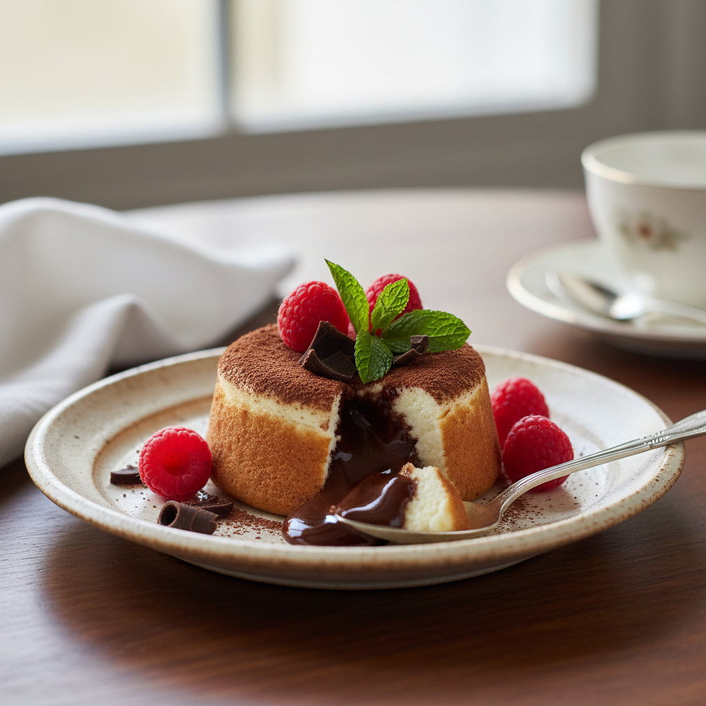 Photo de Recette de gâteau au yaourt et chocolat fondant