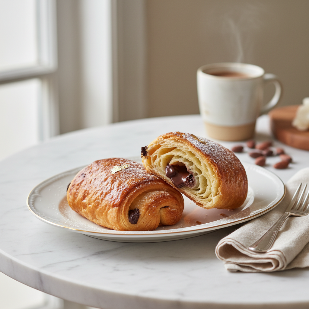 Photo de Recette des pains au chocolat traditionnels et fondants