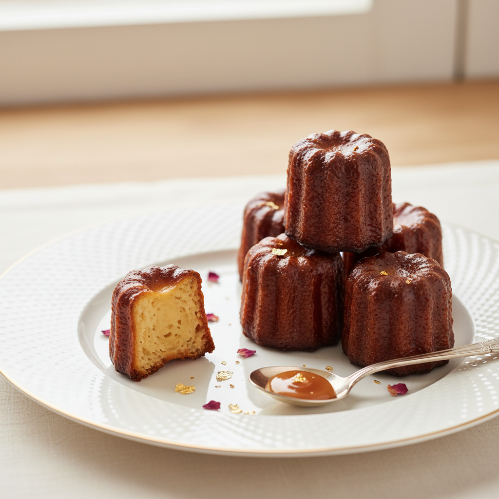 Photo de Recette de cannelés bordelais à la robe ambrée