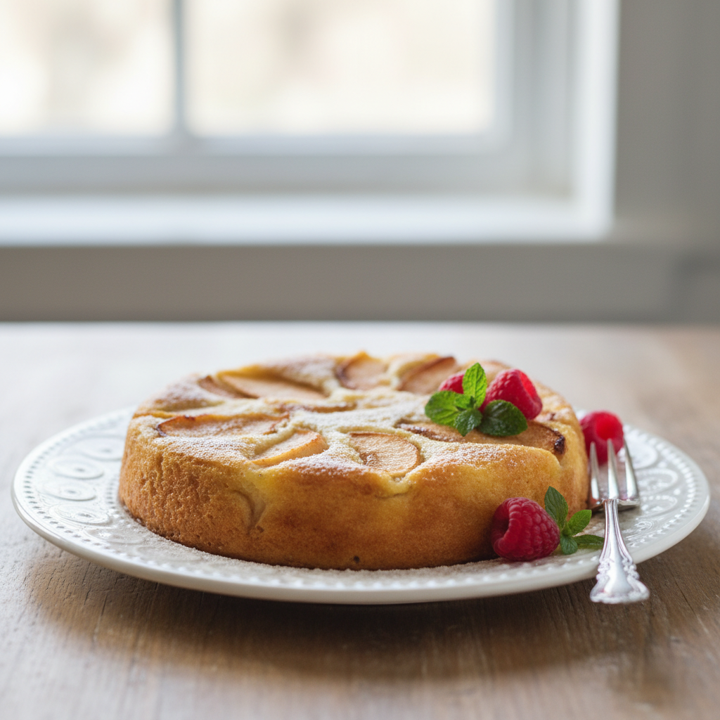 Photo de Recette du clafouti aux pommes fondant et très moelleux