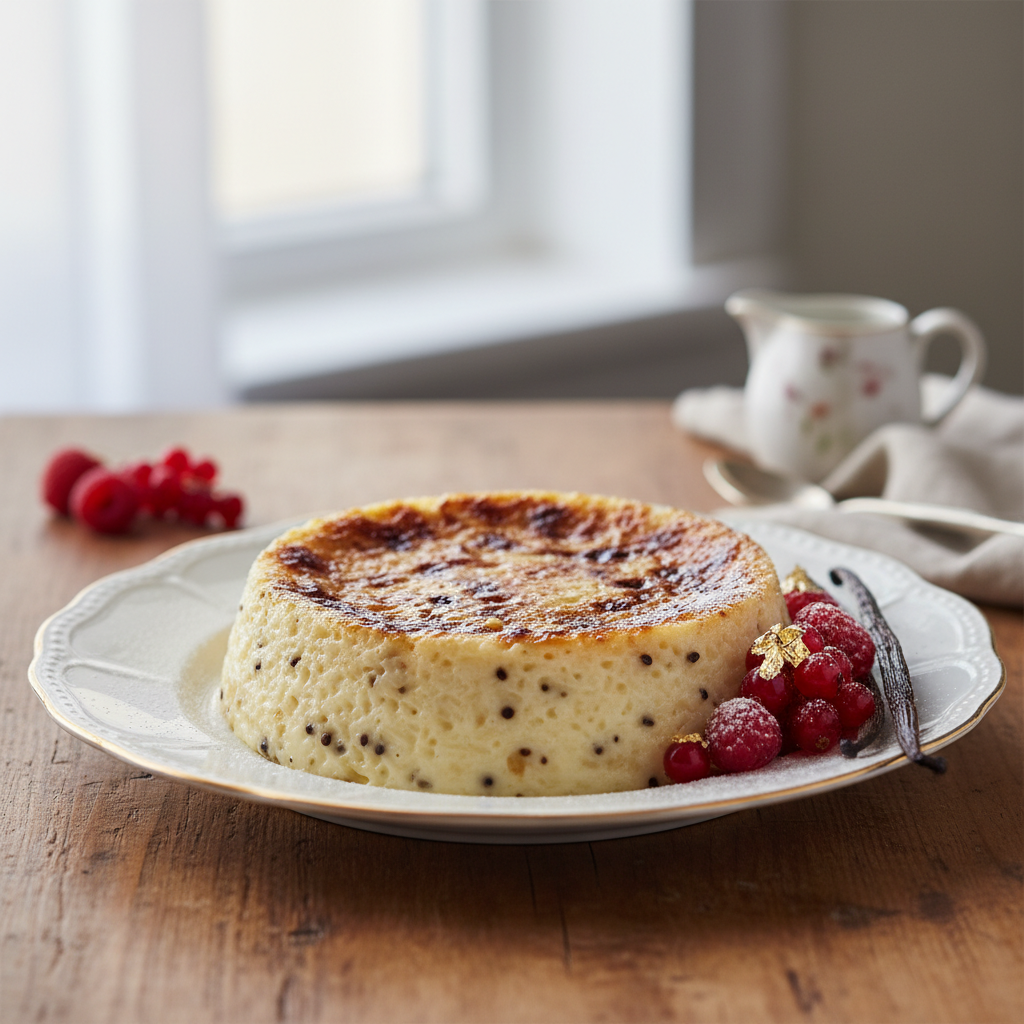 Photo de Recette de gâteau de riz crémeux à la vanille Bourbon