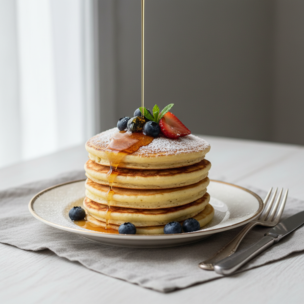 Photo de Recette des pancakes au babeurre ultra aériens