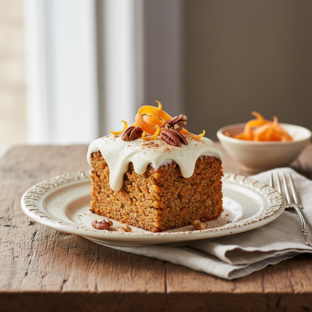 Photo de Recette du gâteau aux carottes fondant au glaçage